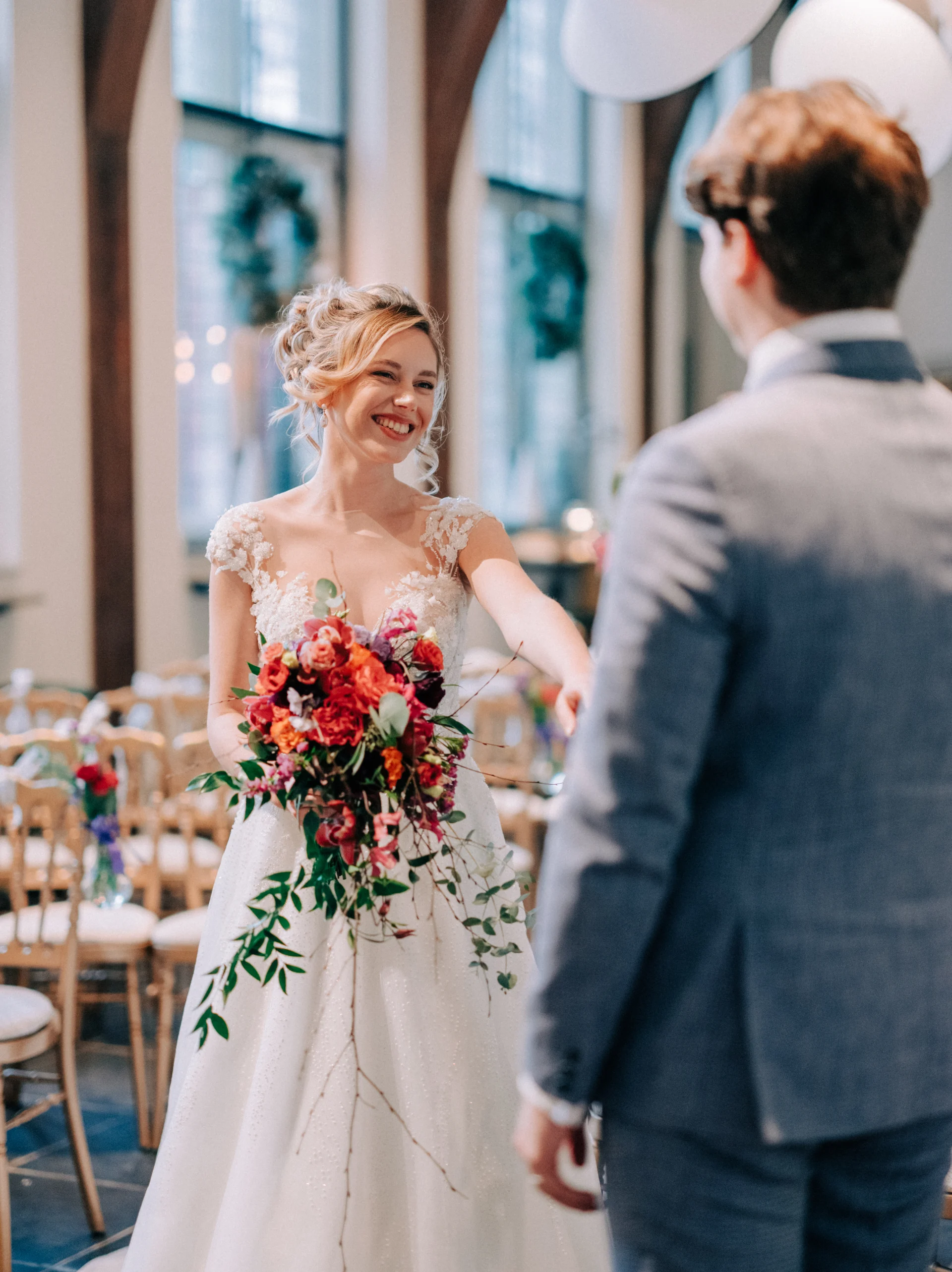 Editorial bridal beauty portrait by Natali Hehenkamp